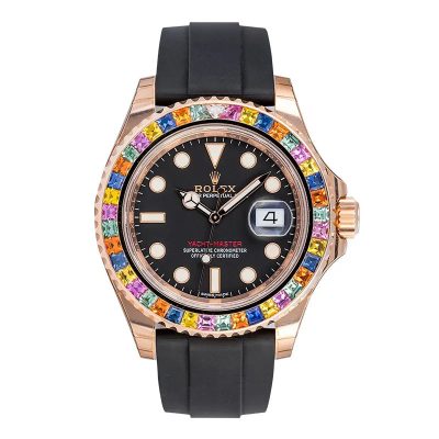 Rolex Yacht-Master 40 116655 Everose Gold Rainbow Bezel