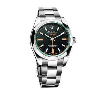 Rolex Milgauss 116400GV Green Crystal Black Dial