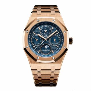 Audemars Piguet Royal Oak Chronograph 26240OR.OO.1320OR.01 Rose Gold Blue Dial