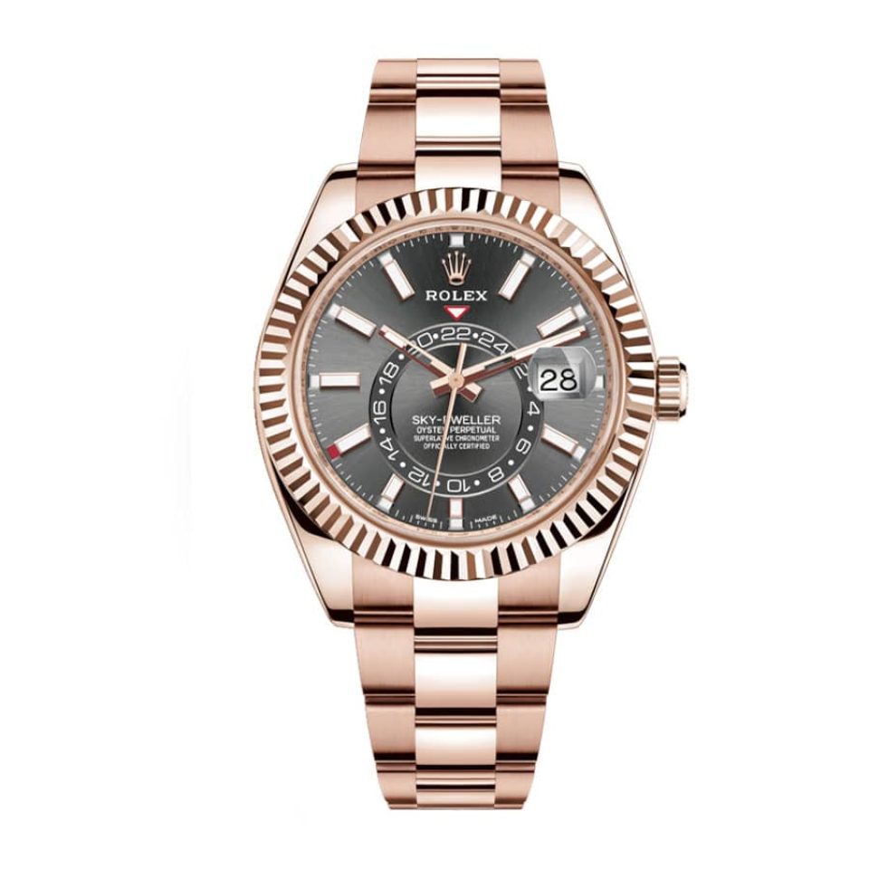 Rolex Sky-Dweller 326935-0007 Everose Rhodium Dial