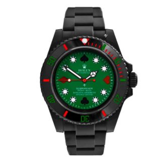 Rolex Submariner 114060 Blaken Poker Green