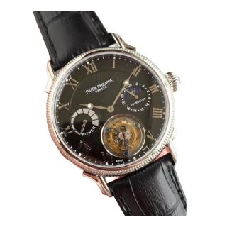 Patek Philippe Tourbillon Moonphase Black Dial