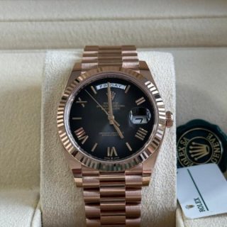 Rolex Day-Date 228235 Smoke Ombre Black Dial