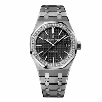 Audemars Piguet Royal Oak 15451ST Diamond Bezel Silver Dial