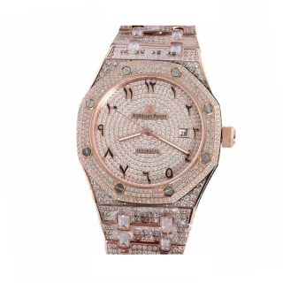 Audemars Piguet Royal Oak AP160SF296 "Iced Out Rose Gold" Top Grade Replica