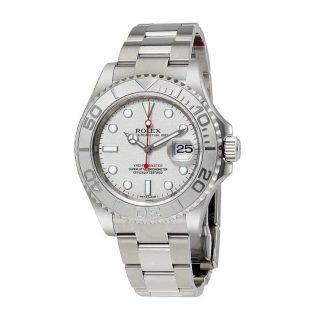 Rolex Yacht-Master 116622 Everose Rolesor 40 Platinum Dial Stainless Steel Oyster Bracelet Automatic