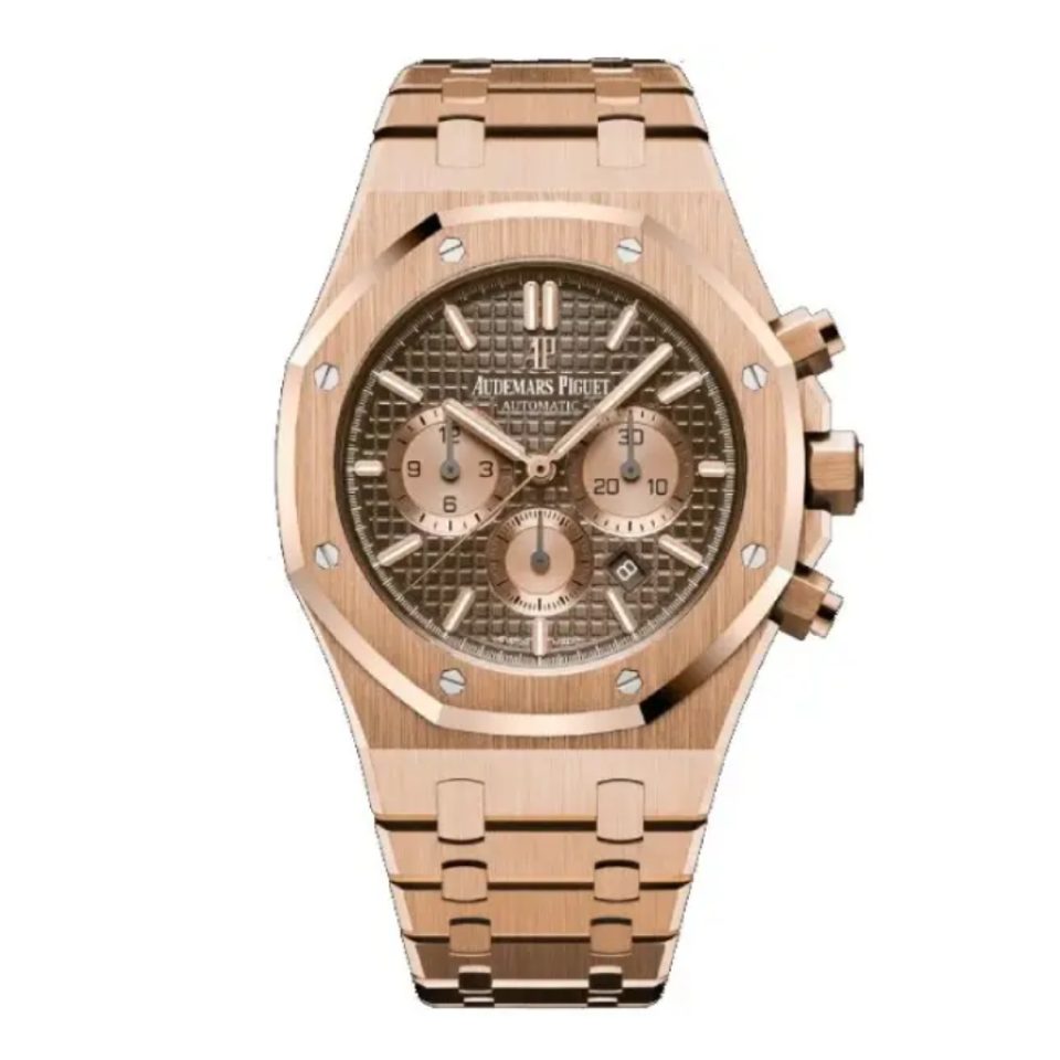 Audemars Piguet Royal Oak Chronograph 26331OR Rose Gold Brown Dial