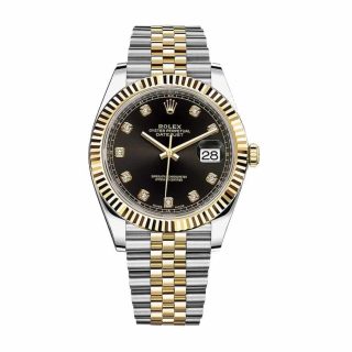 Rolex Datejust 12633BKDJ Steel Gold Automatic Black And Diamond Dial Jubilee
