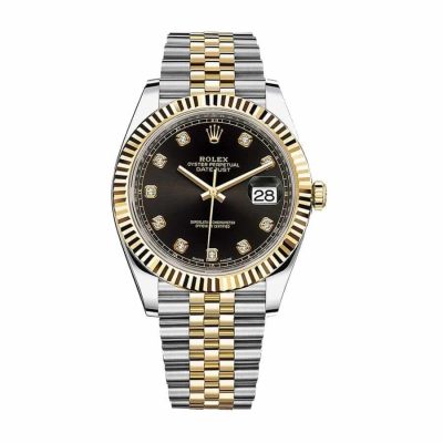 Rolex Datejust 12633BKDJ Steel Gold Automatic Black And Diamond Dial Jubilee
