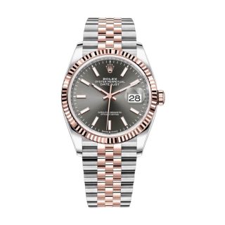 Rolex Datejust 126231 Two-Tone Fluted Bezel Detailed