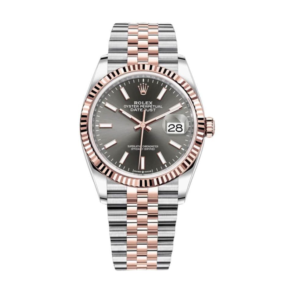 Rolex Datejust 126231 Two-Tone Fluted Bezel Detailed