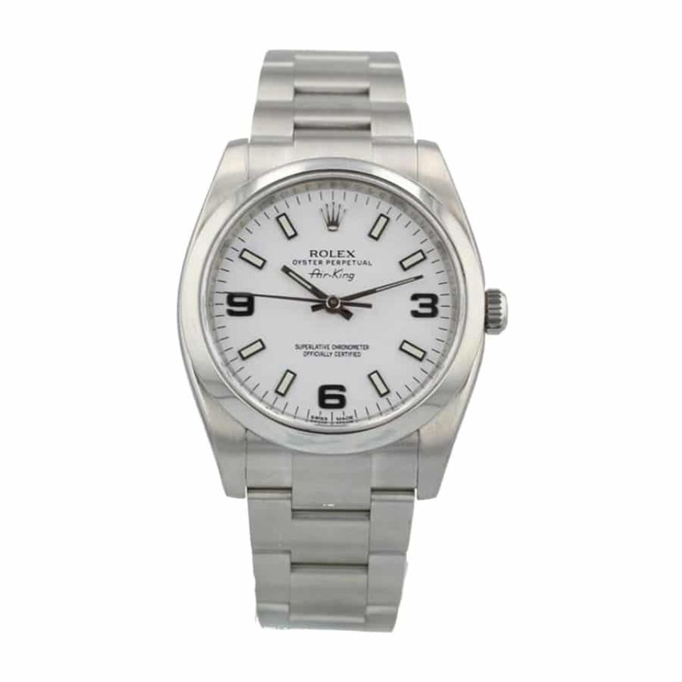 Rolex Air-King Stainless Steel White Dial 14000