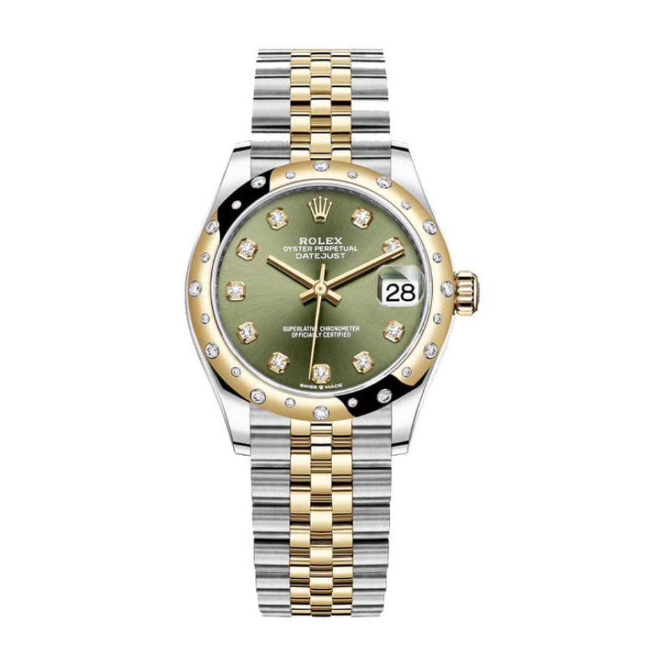 Rolex Datejust 278273 Olive Green Diamonds Dial Jubilee