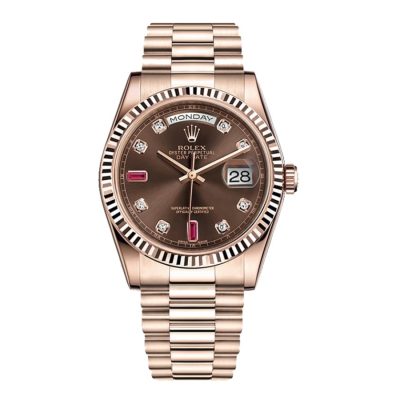 Rolex Day-Date 128235 Chocolate Dial  Ladies