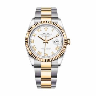 Rolex Datejust 126300 White Roman Dial