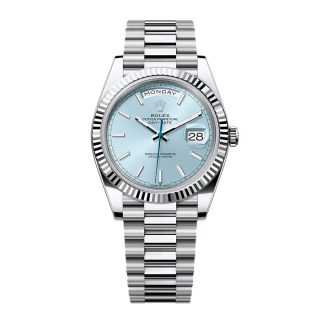 Rolex Day-Date 228236 Ice Blue Grooved