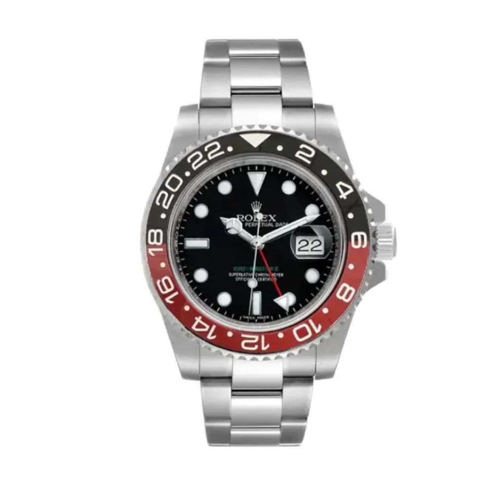 Rolex GMT-Master II 16710 Coke Bezel Red Black Dial