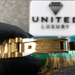 Rolex Yacht-Master 116625 Yellow Gold Diamond Dial Iced Out