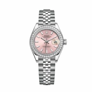 Rolex Lady-Datejust 279384RBR Pink Dial Diamond Bezel