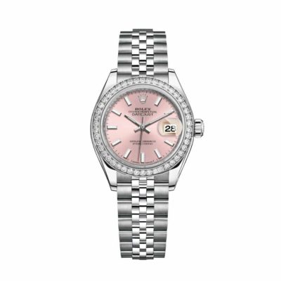 Rolex Lady-Datejust 279384RBR Pink Dial Diamond Bezel