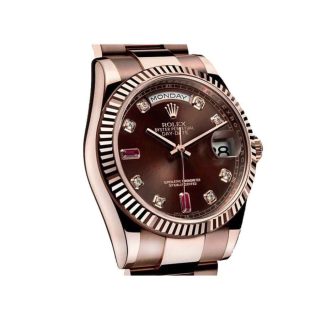 Rolex Day-Date 128235 Chocolate Dial  Ladies