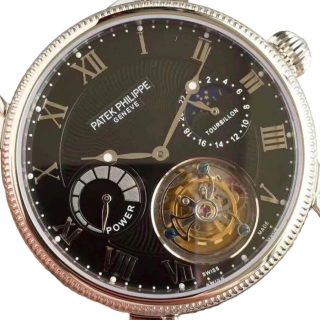 Patek Philippe Tourbillon Moonphase Black Dial