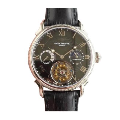 Patek Philippe Tourbillon Moonphase Black Dial