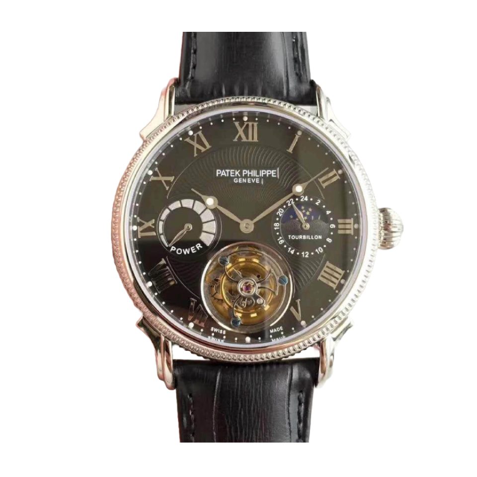 Patek Philippe Tourbillon Moonphase Black Dial