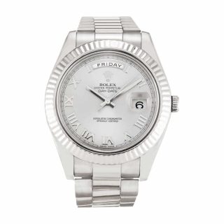 Rolex Day-Date 218239-0041 White Roman Dial