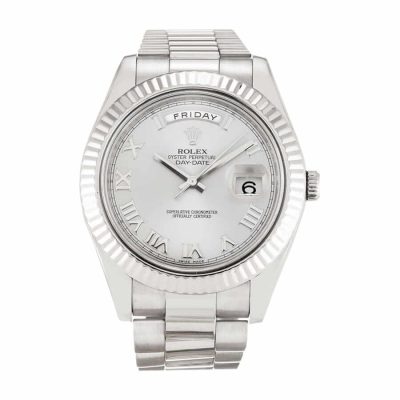 Rolex Day-Date 218239-0041 White Roman Dial