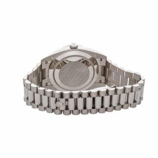 Rolex Day-Date 228239 Silver Black Dial