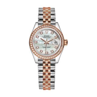 Rolex Lady-Datejust 279381RBR Everose Gold Sundust Diamond