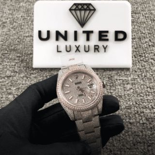 Rolex Datejust 126303 Two-Tone Iced Out