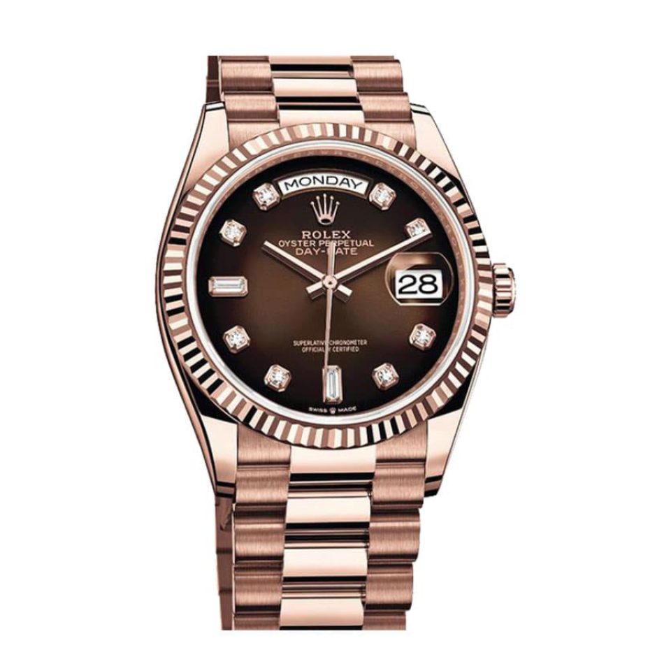Rolex Day-Date 128235 Brown Ombre Dial